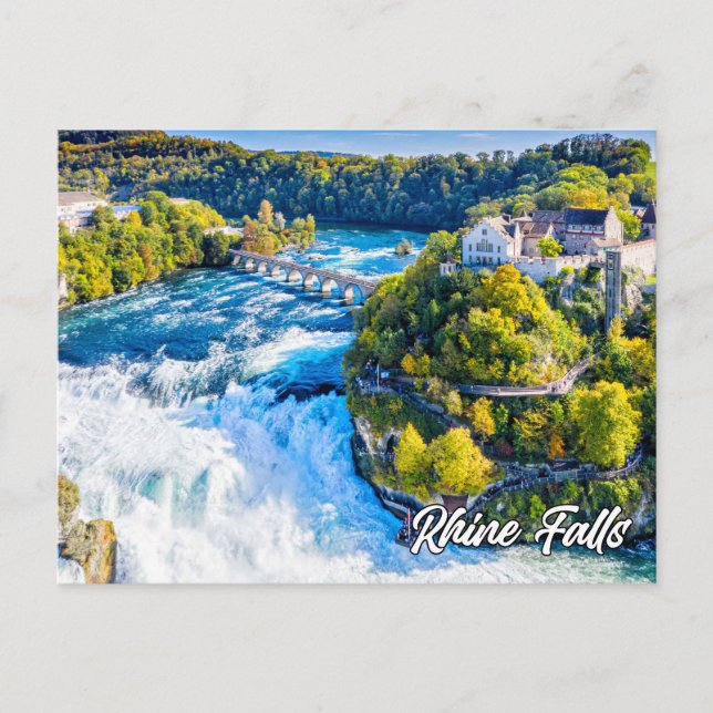 Rhein Falls, Schaffhausen, Schweiz Postkarte (Vorderseite)