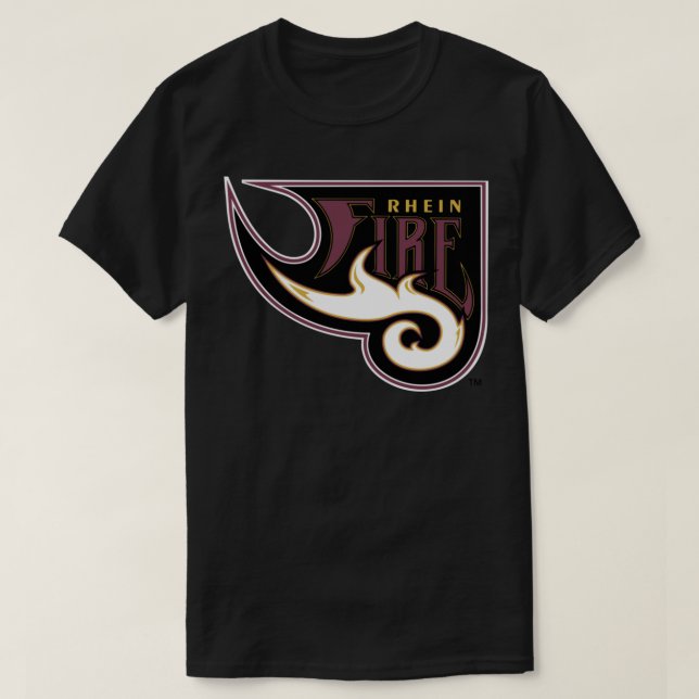 Rhein Fire Vintages Logo Klassischer T - Shirt (Design vorne)