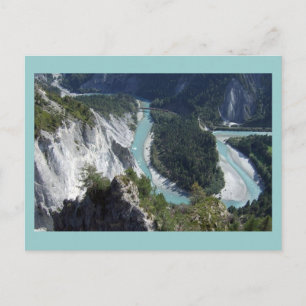 Rhein in der Schlucht, Graubünden Postkarte