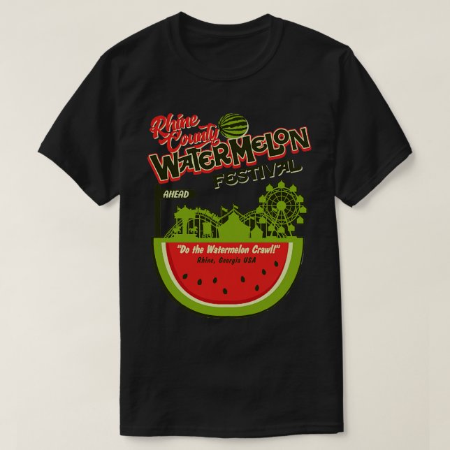 Rhein Landkreis Watermelone Schifffahrtsgesellscha T-Shirt (Design vorne)