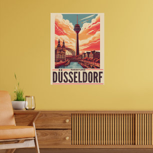 Rhein Tower Dusseldorf Rheinturm - Deutsche Schenk Poster
