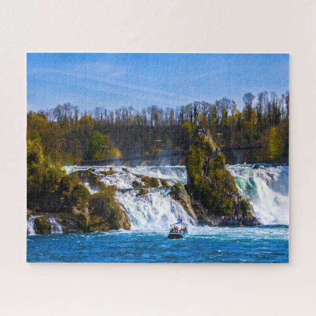 Rheinfall Wasserfall Schweiz Puzzle. Puzzle (Horizontal)