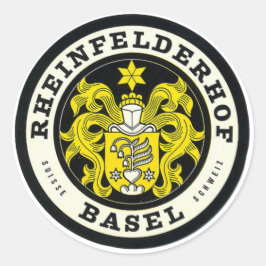 Rheinfelderhof Basel Schweiz Reiseaufkleber Runder Aufkleber