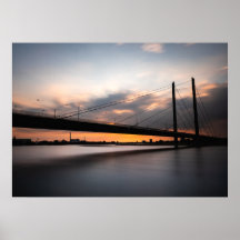 Rheinkniebrücke Dusseldorf, Deutschland