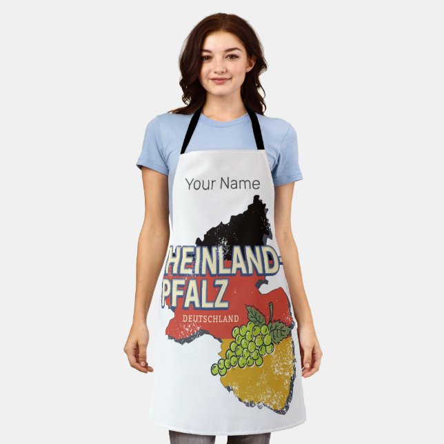 Rheinland-Pfalz Deutschland Bundesstaatlicher Staa Schürze (Getragen)