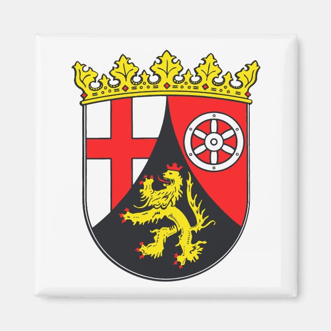 Rheinland-Pfalz Wappen Magnet (Vorne)