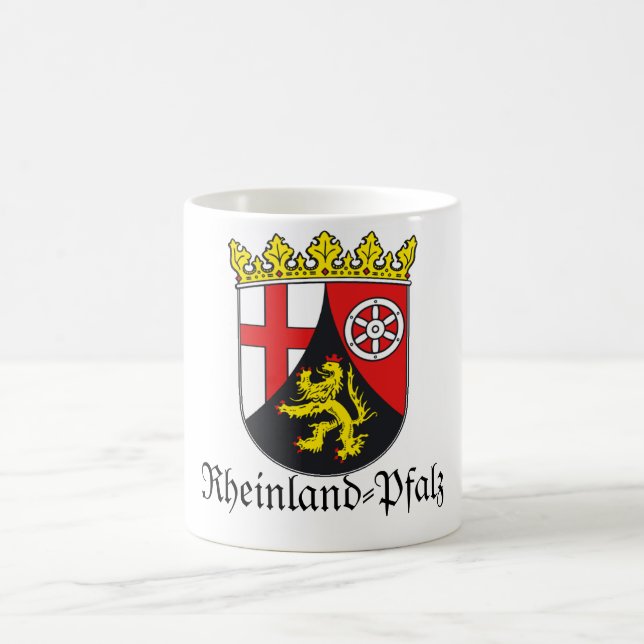 Rheinland-Pfalz Wappen Wappen Kaffeetasse (Mittel)
