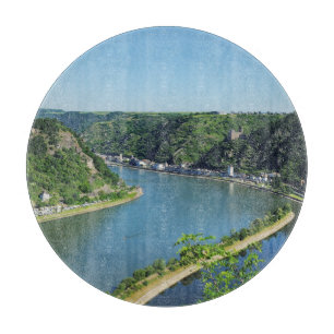 Rheintal an der Loreley Schneidebrett