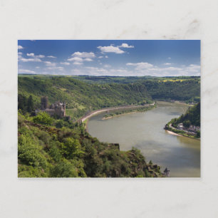 Rheintal - Burg Katz Postkarte