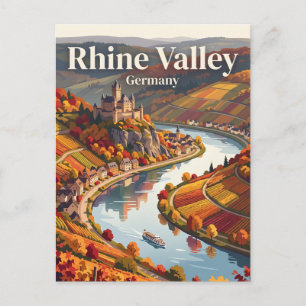 Rheintal Deutschland Postkarte