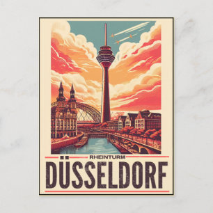 Rheinturm Düsseldorf deutscher Geschenkartikel Postkarte