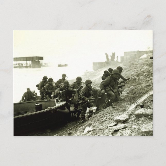 Rheinüberquerung Postkarte (Vorderseite)