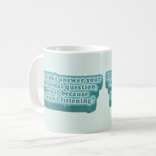 Rhetorische Fragen Funny Grammar Kaffeetasse