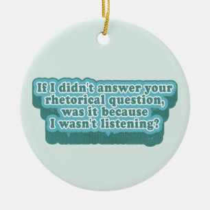 Rhetorische Fragen Funny Grammar Keramik Ornament