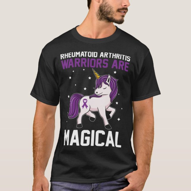 Rheumatoid Arthritis Warriors Are Magical Awarenes T-Shirt (Vorderseite)