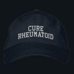 "Rheumatoid heilen" - bestickter Hut<br><div class="desc">Woll es zu ändern? Fügen Sie einfach Ihren eigenen Text hinzu!</div>