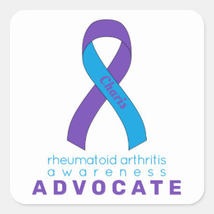 Rheumatoide Arthritis Advocate Aufkleber am weißen