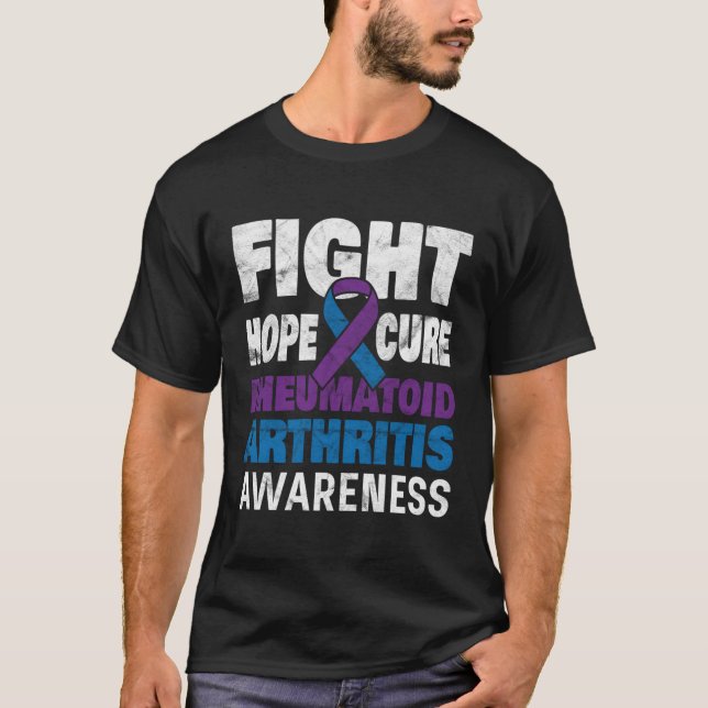 Rheumatoide Arthritis Bewusstsein T-Shirt (Vorderseite)