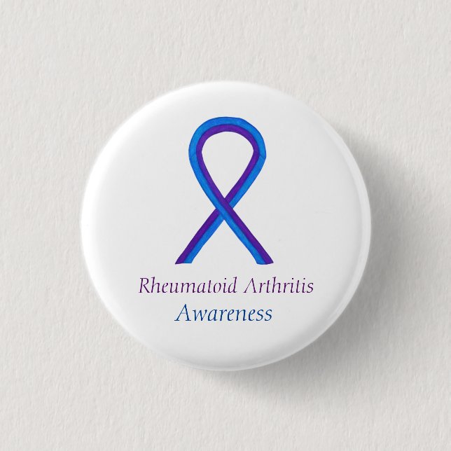 Rheumatoide Arthritis Sensibilisierungsband für da Button (Vorderseite)