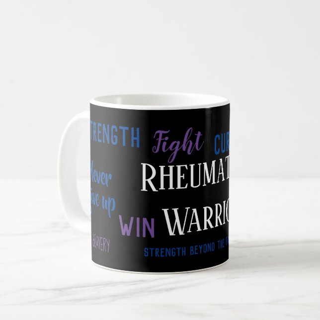 Rheumatoide Arthritis Warrior Kaffeetasse (Vorderseite Links)