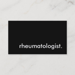 Rheumatologe. Visitenkarte