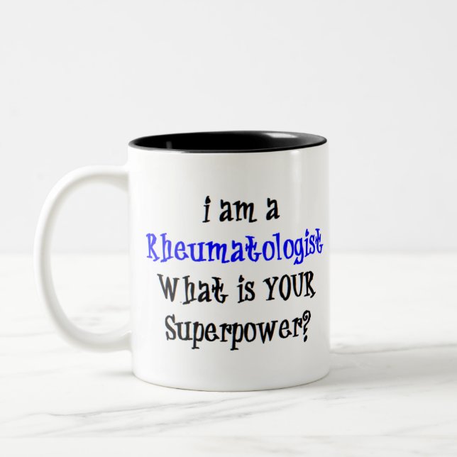 Rheumatologe Zweifarbige Tasse (Links)