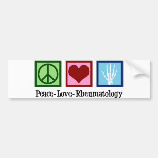 Rheumatologie der Liebe Frieden Autoaufkleber