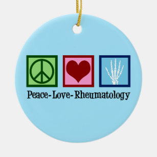 Rheumatologie der Liebe Frieden Keramik Ornament