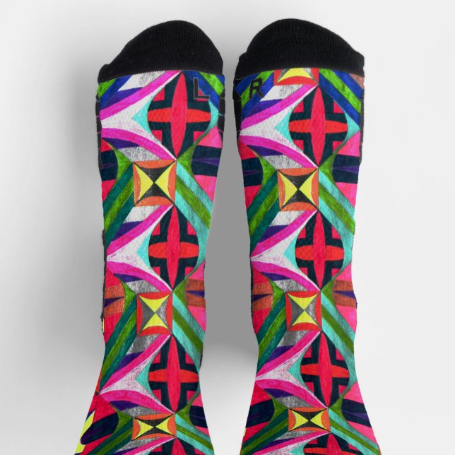 RHF-Kaleidoskop-Gitter Socken (Oben)