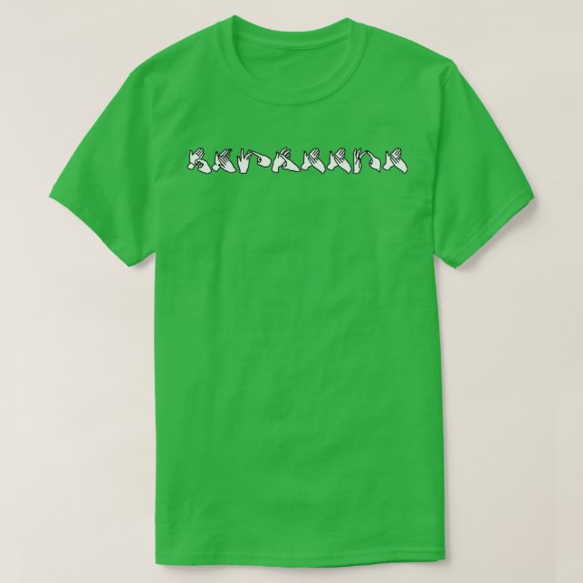 Rhiannon BSL AUSLAN T-Shirt (Design vorne)