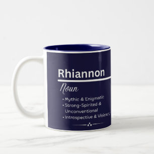 Rhiannon Personalisierter Name Kaffeetasse