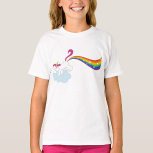 Rhiannons Regenbogen-Einhorn T-Shirt