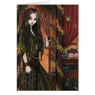 Rhianon Bohemisches Kaffee-Geschäfts-Mädchen