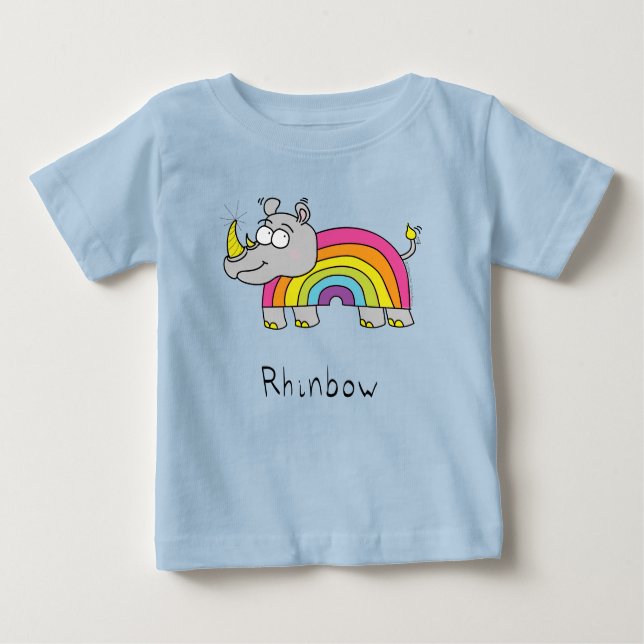 Rhinbow Rainbow Kid's Baby T - Shirt (Vorderseite)