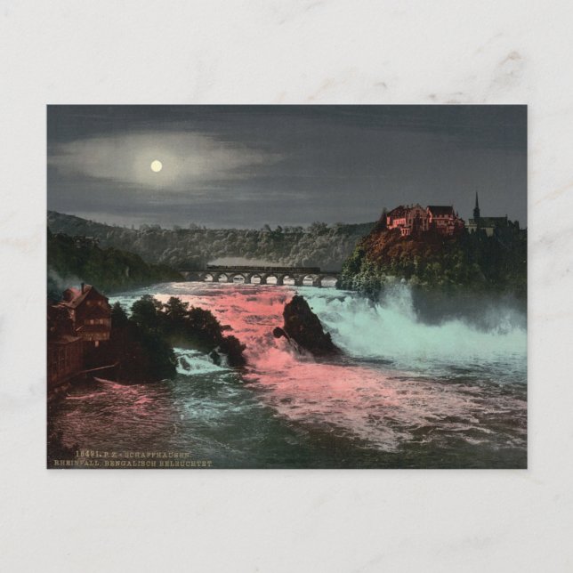Rhine Falls Switzerland Postkarte (Vorderseite)