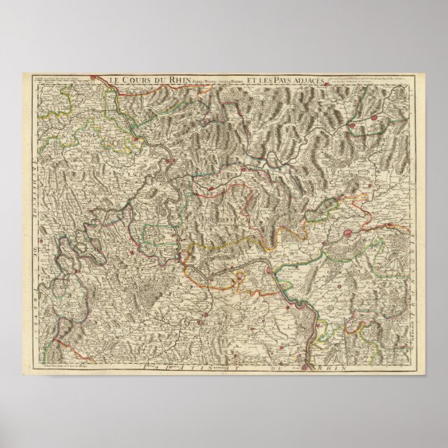 Rhine River Valley Poster (Vorne)