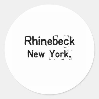 Rhinebeck neue york dreckig runder aufkleber
