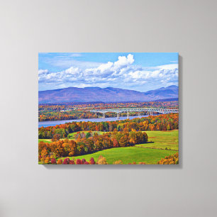 Rhinecliff Bridge im Herbst Leinwanddruck