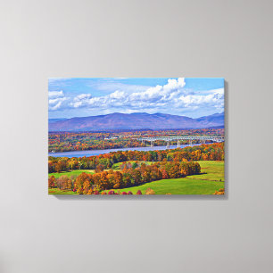 Rhinecliff Bridge im Herbst Leinwanddruck