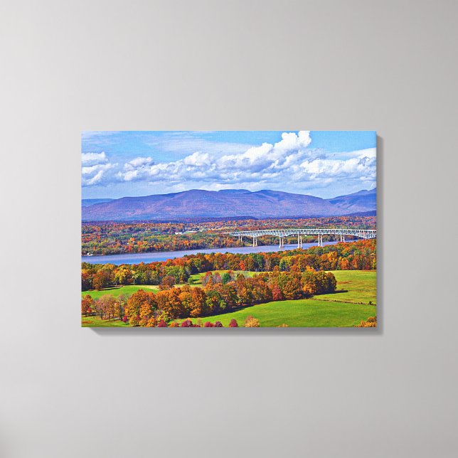 Rhinecliff Bridge im Herbst Leinwanddruck (Vorderseite)