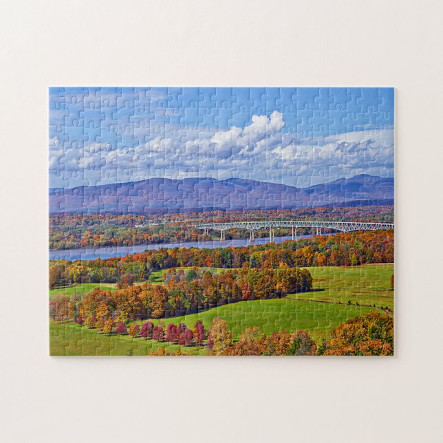 Rhinecliff Bridge im Herbst Puzzle (Horizontal)