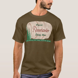 Rhinelander Bier Retro Ehemaliger Wisconsin-Brauer T-Shirt