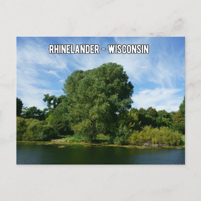 Rhinelander Wisconsin Postcard Postkarte (Vorderseite)