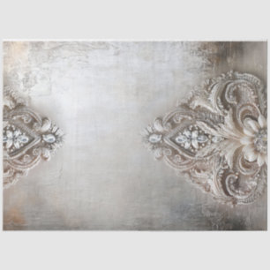 Rhinestone-Patina, Dekorativer Hintergrund Seidenpapier
