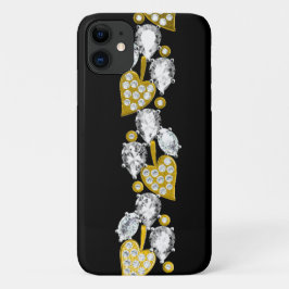 Rhinestone und Goldschmuck Case-Mate iPhone Hülle