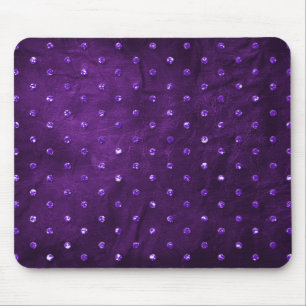 Rhinestones auf dem Lila Ledermousepad Mousepad