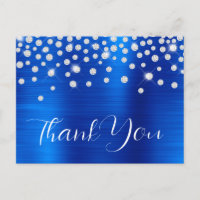 Rhinestones Royal Blue 60. Geburtstag Vielen Dank