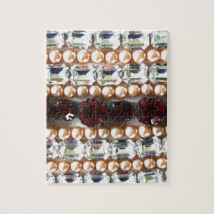 Rhinestones und Perlen - Vintager Schmuck Puzzle