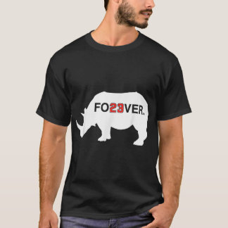 Rhino 23 Fo23Ver Nummer 23 Forever 23 Legende Fan T-Shirt