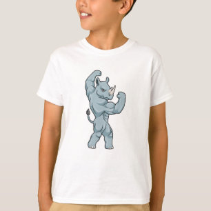 Rhino als Bodybuilder Extrem T-Shirt